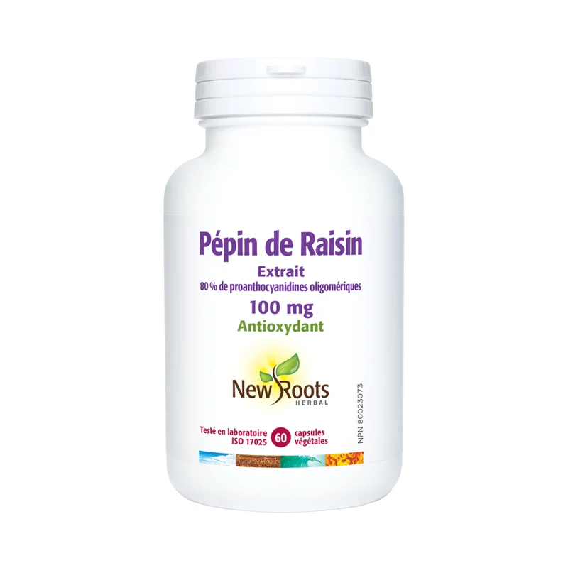 New Roots - Grapeseed Extract 80% Oligomeric Proanthocyanidins 100 mg | 60 capsules