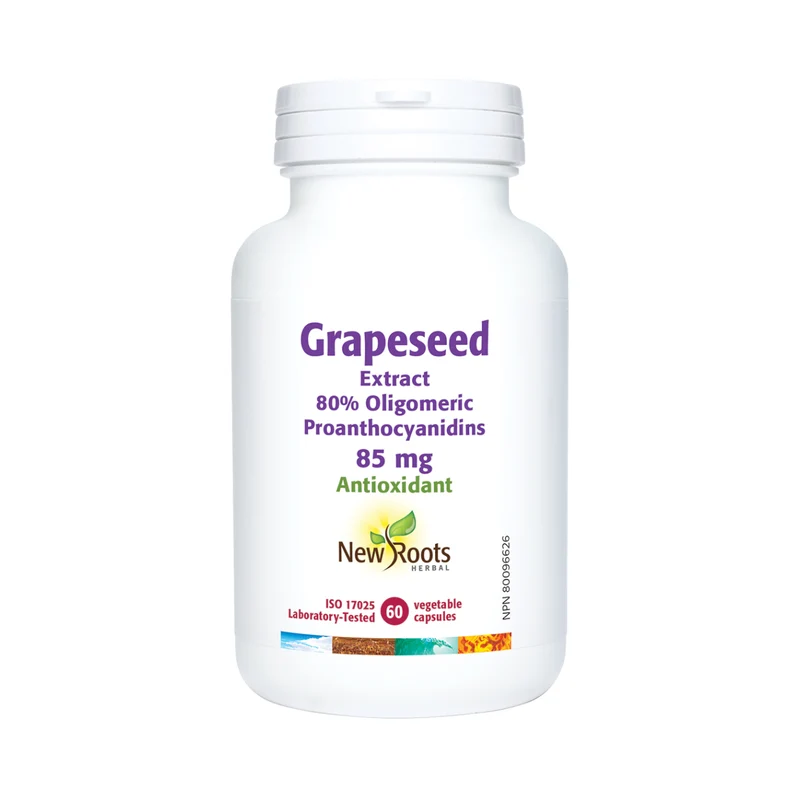 New Roots - Grapeseed Extract 80% Oligomeric Proanthocyanidins 85 mg | 60 capsules