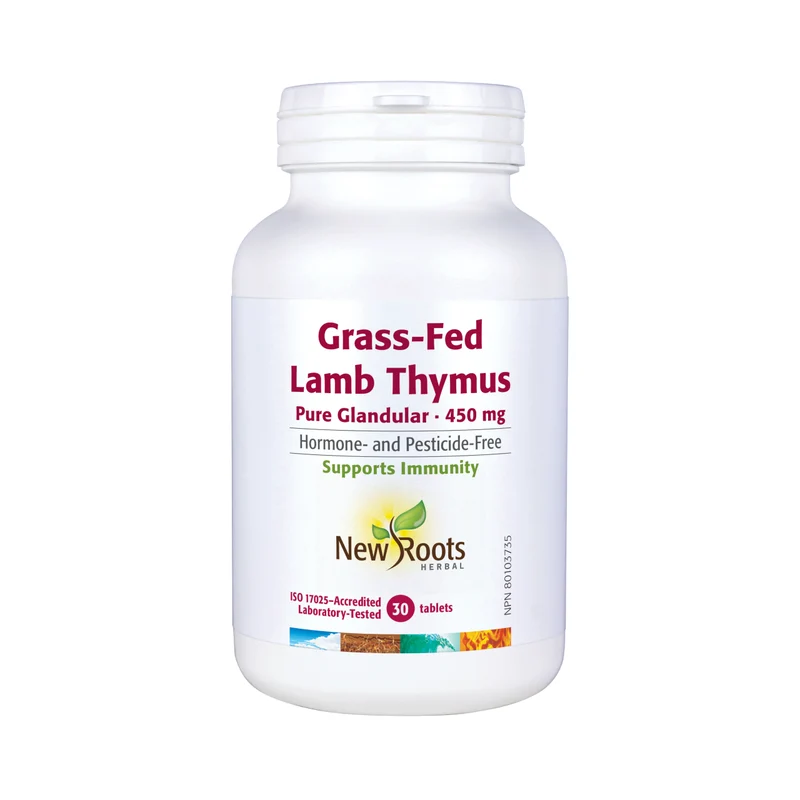 New Roots - Grass-Fed Lamb Thymus Pure Glandular 450 mg | 90 tablets