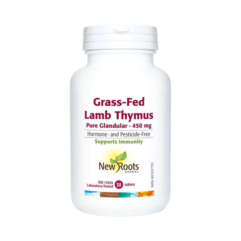 New Roots - Grass-Fed Lamb Thymus Pure Glandular 450 mg | 30 tablets
