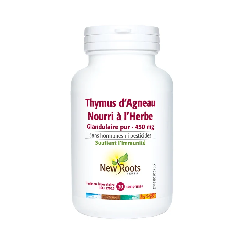 New Roots - Grass-Fed Lamb Thymus Pure Glandular 450 mg | 30 tablets