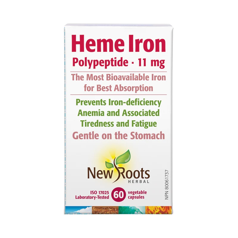 New Roots - Heme Iron Polypeptide 11 mg | 60 capsules