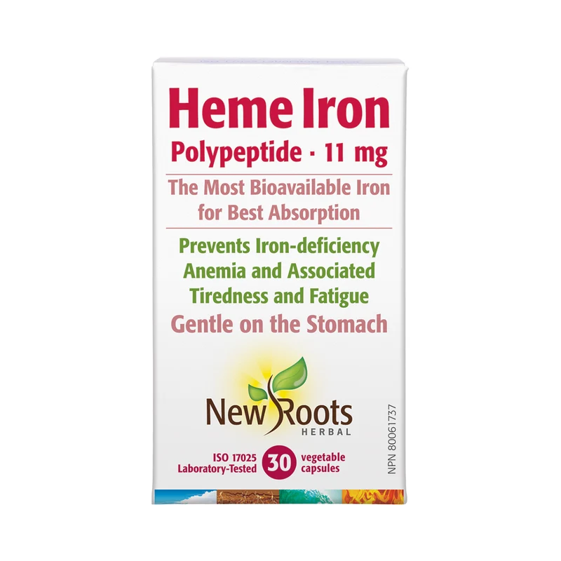 New Roots - Heme Iron Polypeptide 11 mg | 30 capsules