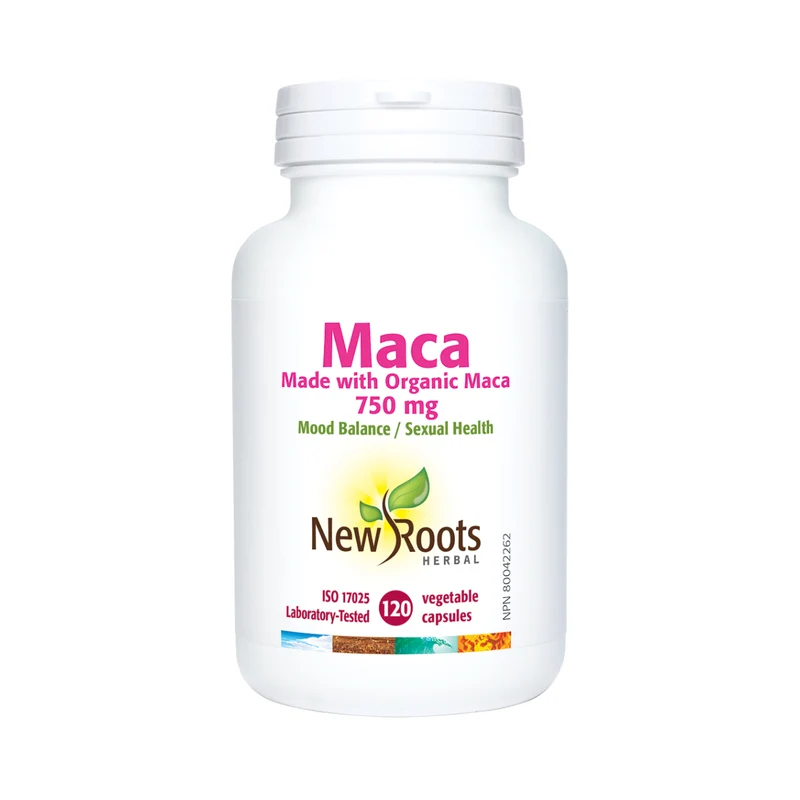 New Roots - Maca Made With Organic Maca 750 mg | 120 Capsules