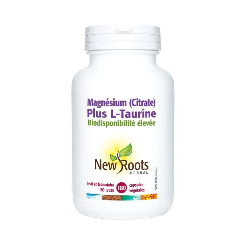 New Roots - Magnesium Citrate Plus L-Taurine | 180 Capsules