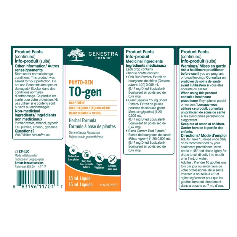 Genestra - TO-gen | 15 mL