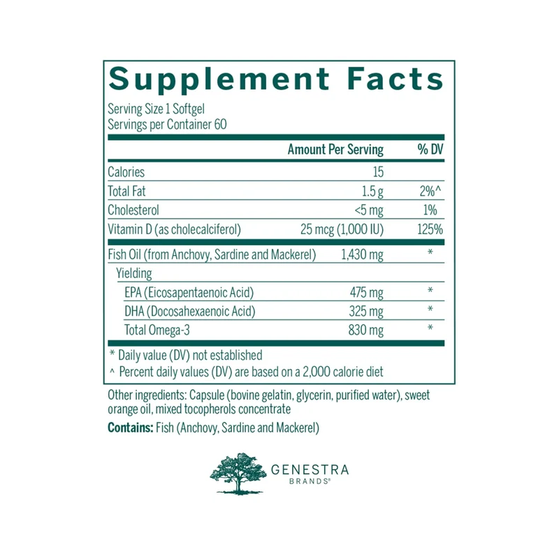 Genestra - Super EFA Forte + D | 60 Softgels