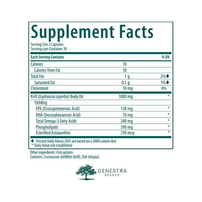Genestra - Krill Oil | 60 Capsules