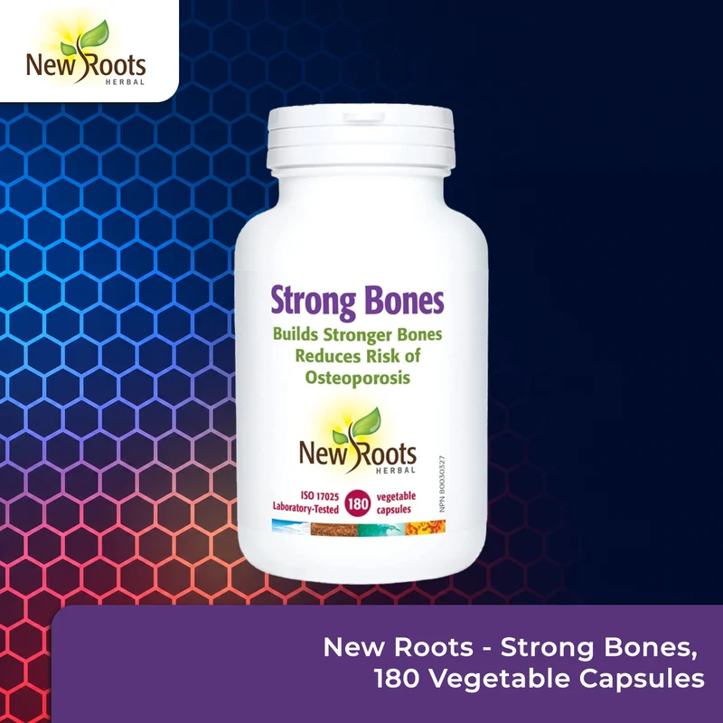 2-PACK! New Roots - Strong Bones | 180 Vegetable Capsules*