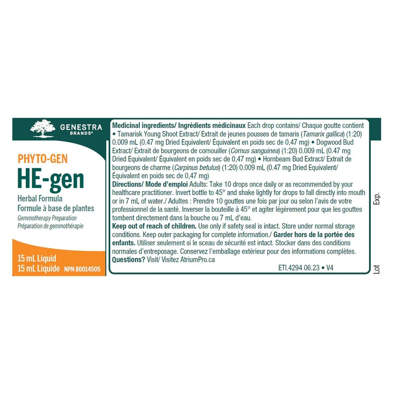 Genestra - HE-gen | 15 mL