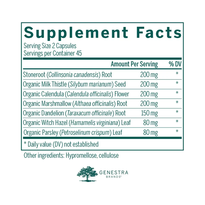 Genestra - Collinsonia Formula | 90 Capsules