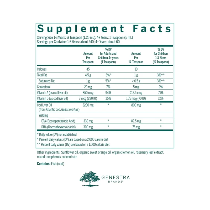 Genestra - Cod Liver Oil Forte | 300 mL