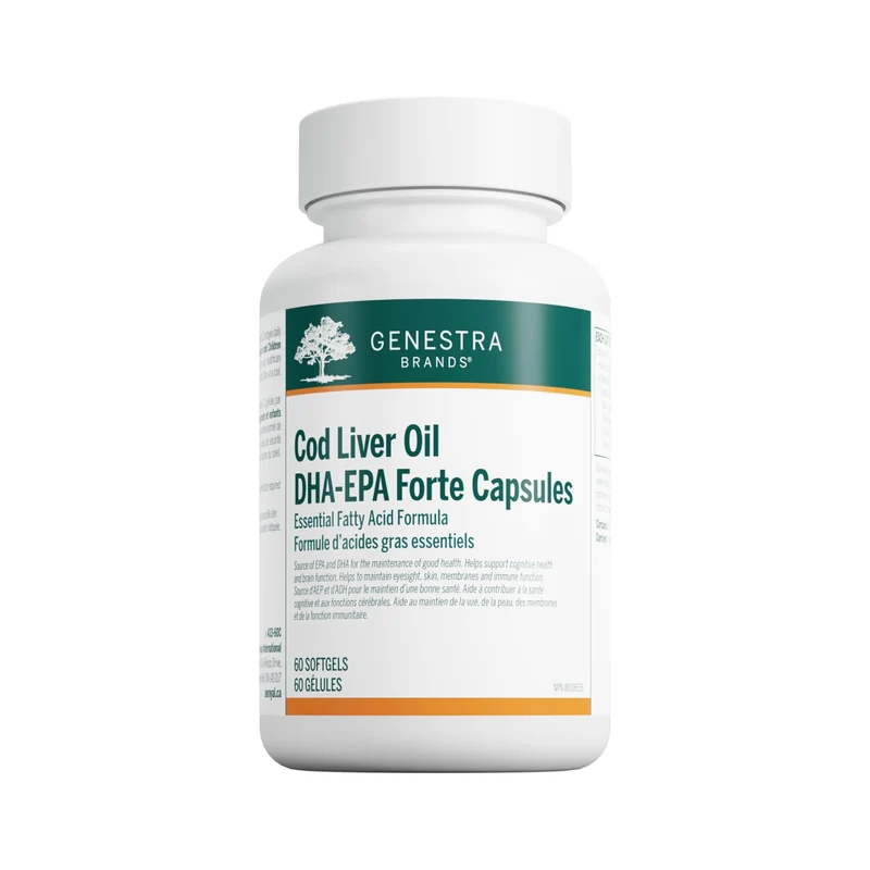 Genestra - Cod Liver Oil DHA-EPA Forte Caspules | 60 Softgels