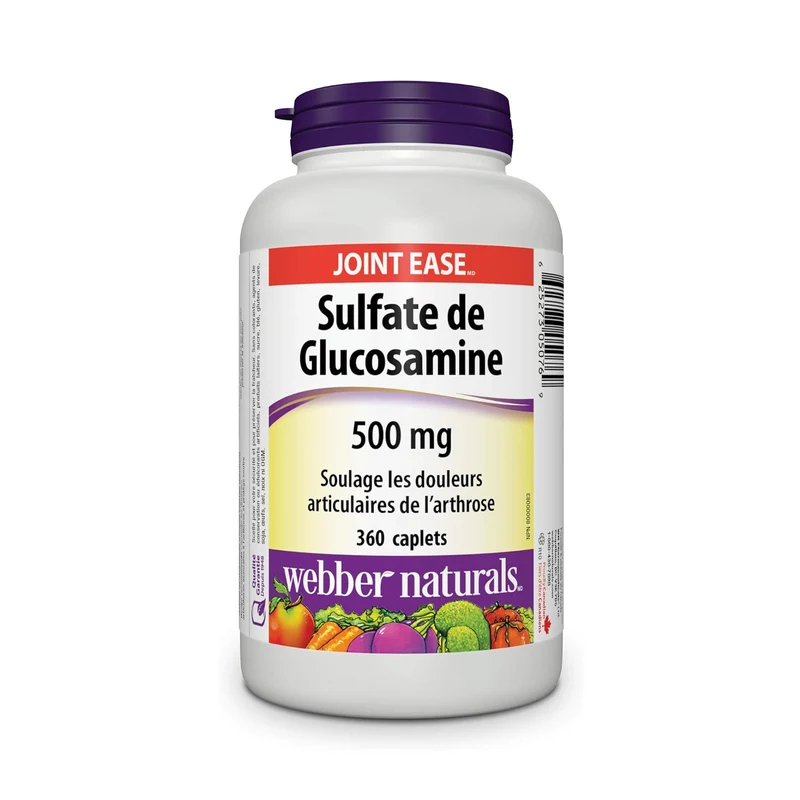 Webber Naturals - Glucosamine Sulfate 500 mg | 360 Caplets