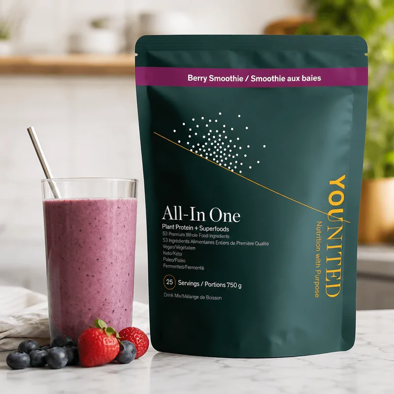 Younited - All-In One Plant Protein + Superfoods - Berry Smoothie | 750 g