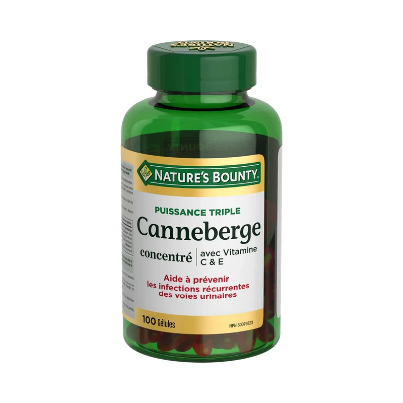 Nature's Bounty - Triple Strength Cranberry Concentrate With Vitamins C & E | 100 Softgels