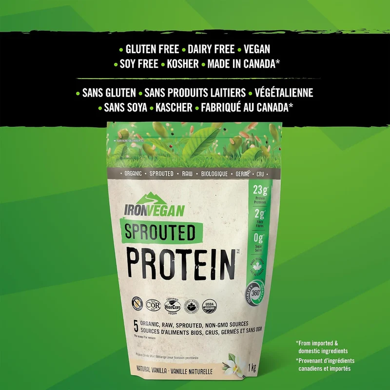 Iron Vegan - Sprouted Protein, Vanilla | 1 kg