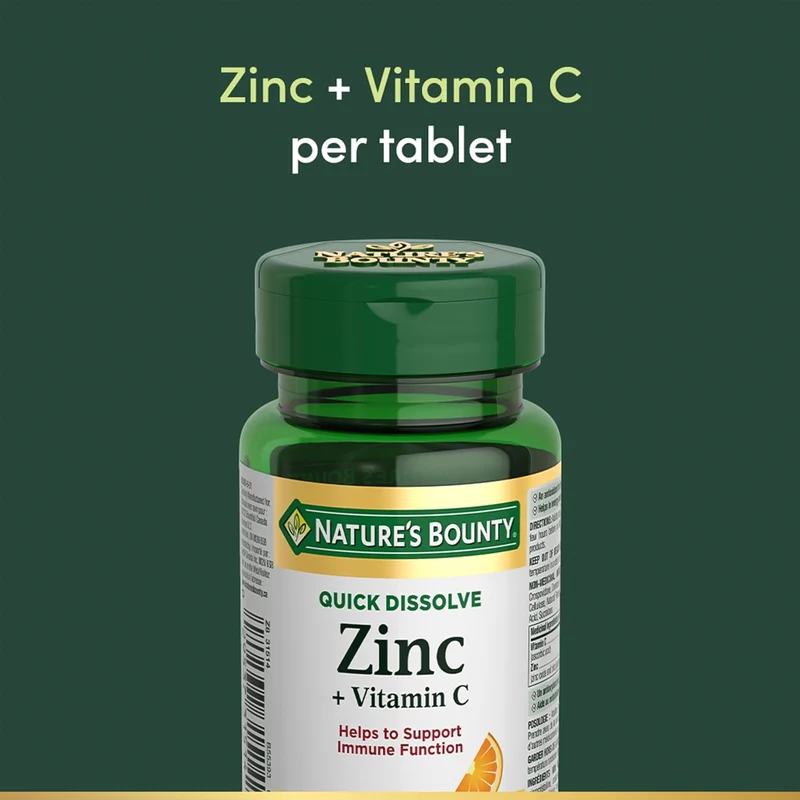 Nature's Bounty - Zinc + Vitamin C Immunity | 60 Tablets