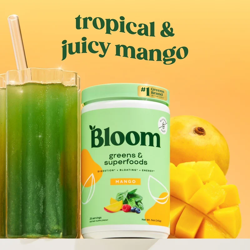 Bloom Nutrition - Greens & Superfoods, Mango | 137 g
