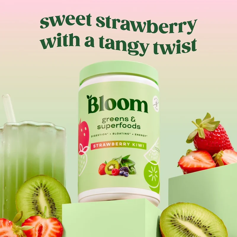 Bloom Nutrition - Greens & Superfoods, Strawberry Kiwi | 146.5 g