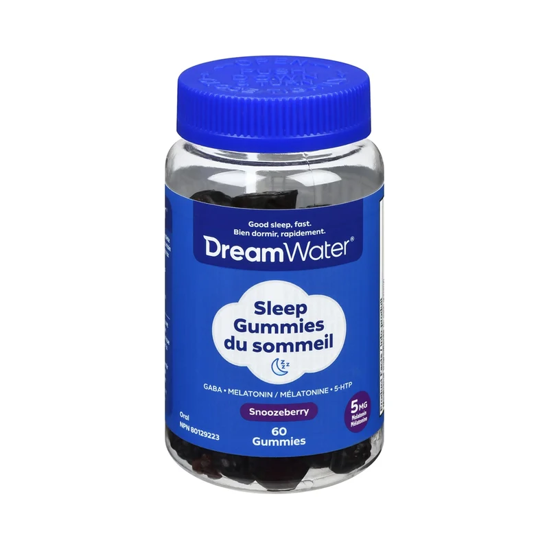 Dream Water - Sleep Gummies with Melatonin 5 mg - Snoozeberry | 60 Gummies