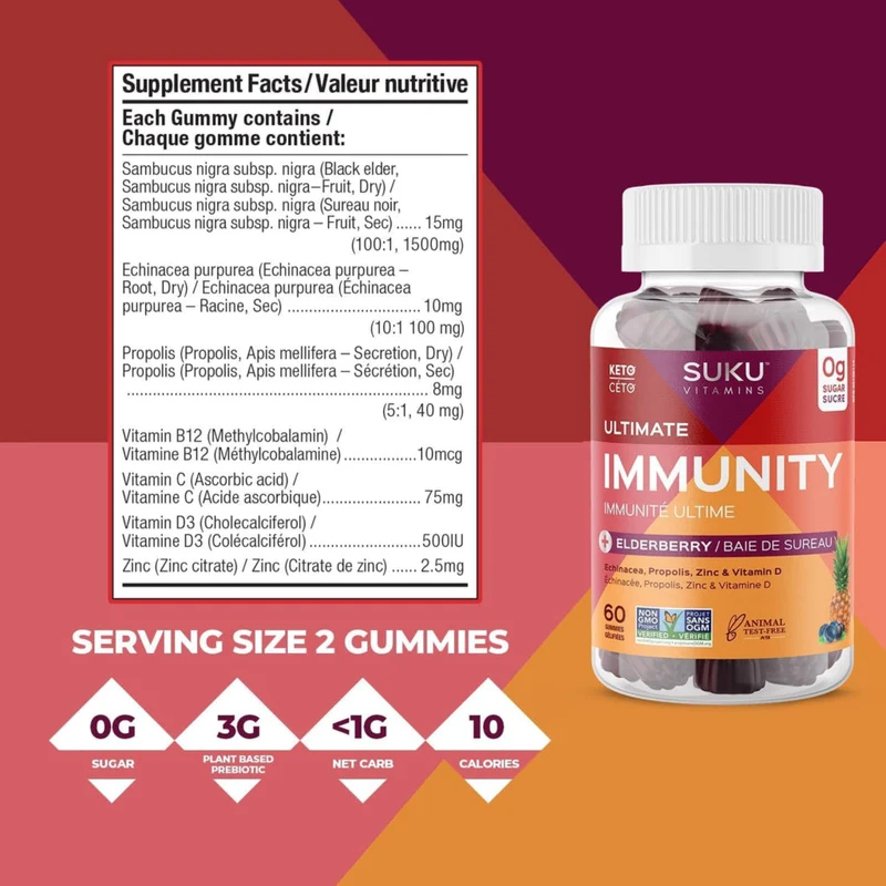 SUKU Vitamins - Ultimate Immunity | 60 Gummies