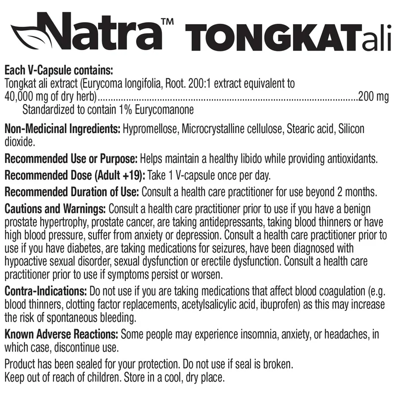 Natra - MenOnly TONGKATali | 60 Capsules