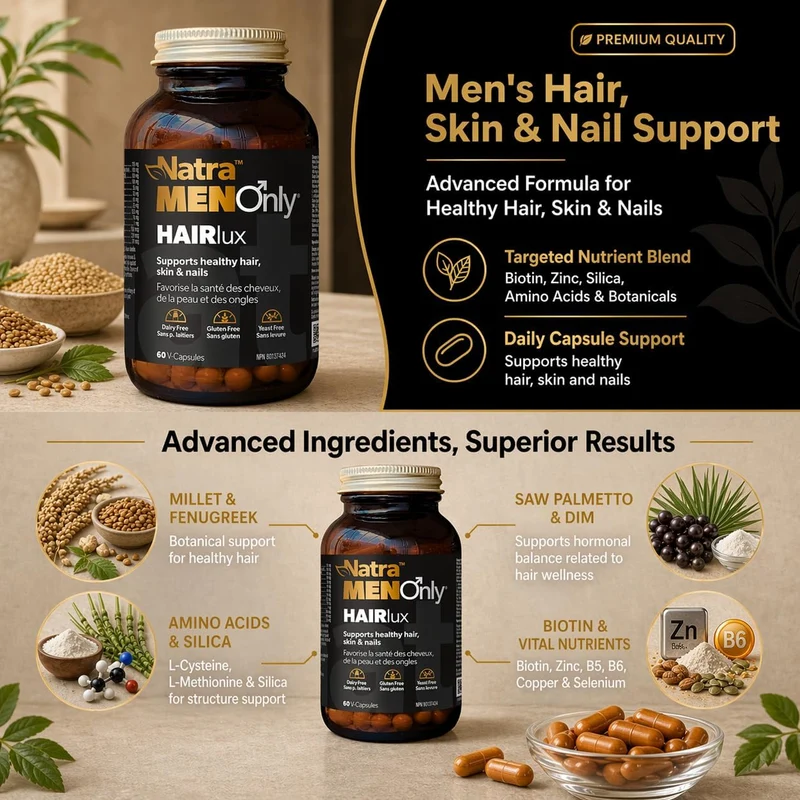 Natra - MenOnly HAIRlux | 60 Capsules
