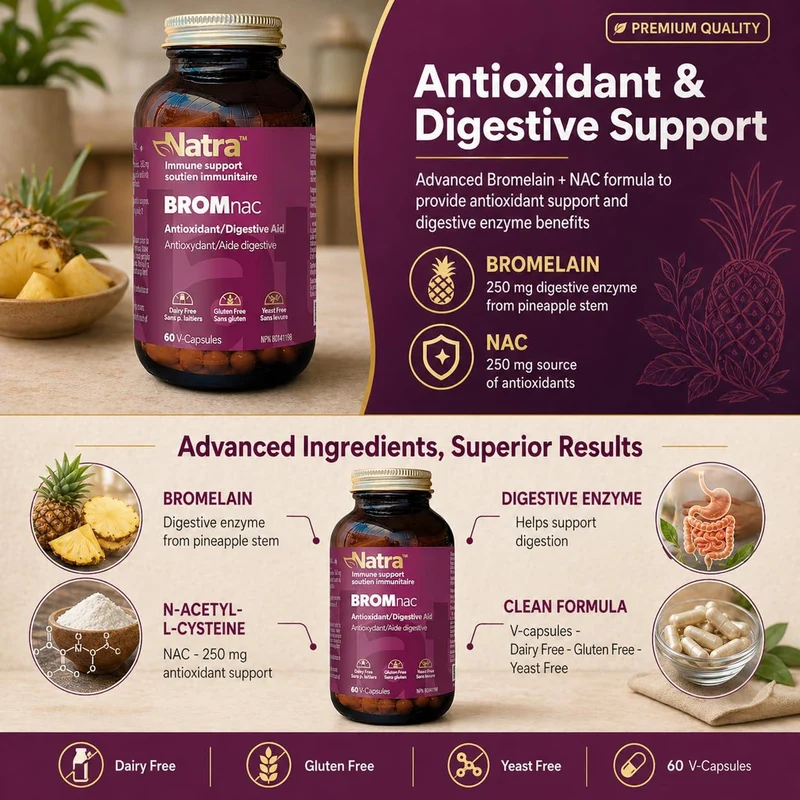 Natra - BROMnac | 60 Capsules