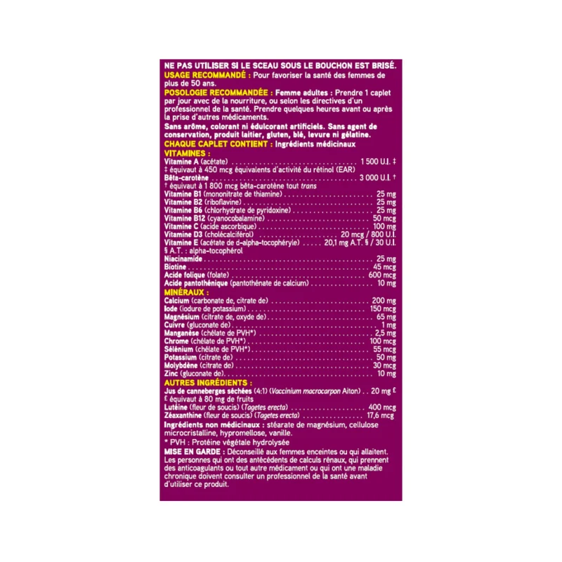 Swiss Natural - Total One Multivitamin Women 50+ | 90 Caplets
