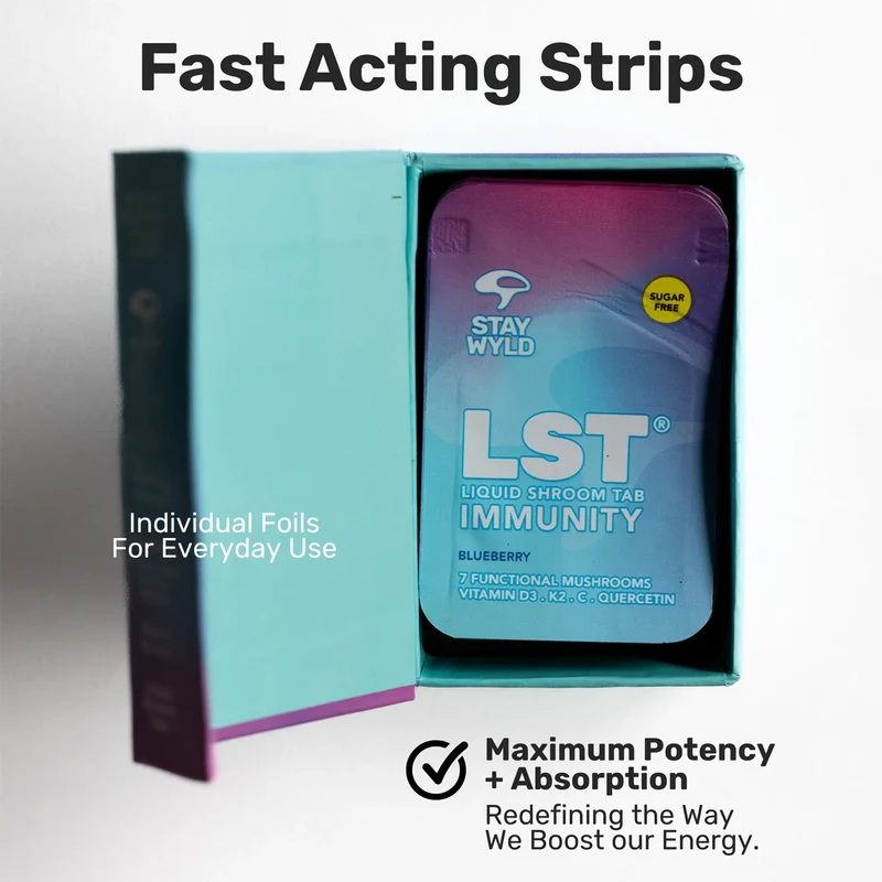 Stay Wyld - LST Immunity Strips, Citrus Flavour | 30 Strips
