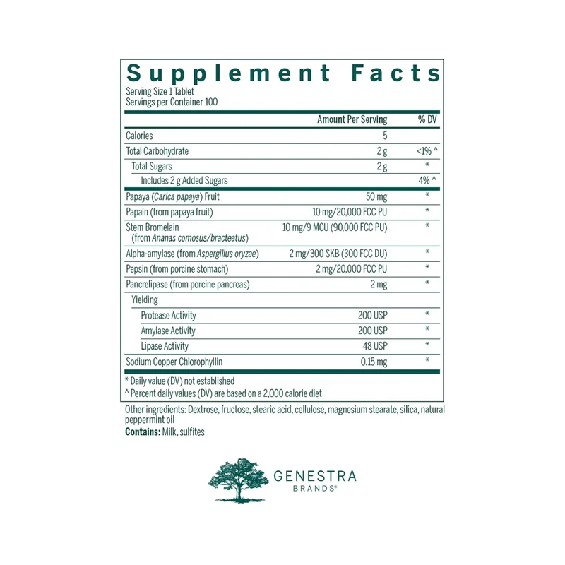 Genestra - Bio Enzymes | 100 Tablets