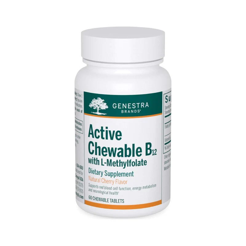 Genestra - Active Chewable B12+L-Methylfolate | 60 Tablets