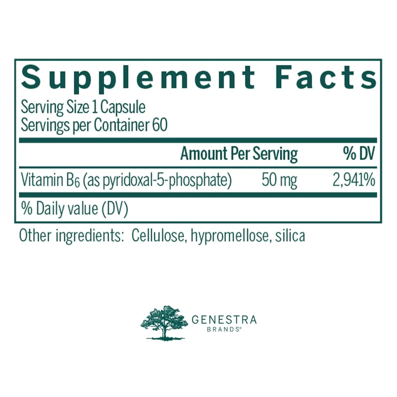 Genestra - Active B6 Pyridoxal | 60 Capsules
