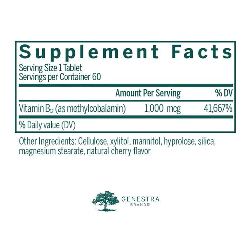 Genestra - Active Chewable B12 | 60 Tablets