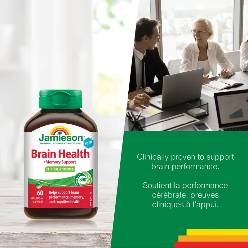 Jamieson - Brain Healthy + Memory Support | 60 Veg Capsules