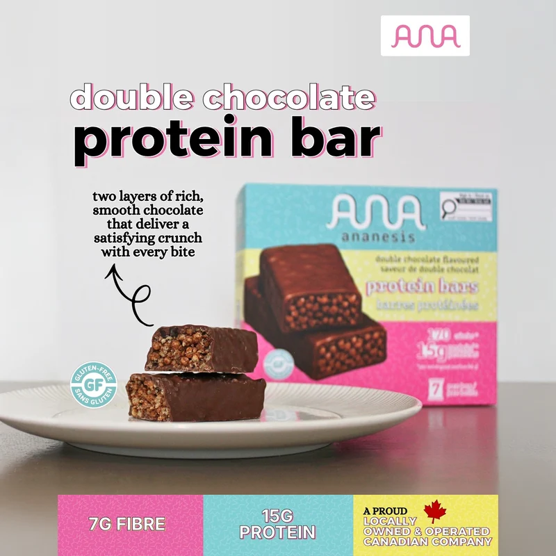 Ananesis - Double Chocolate Protein Bars | 7 x 15 g