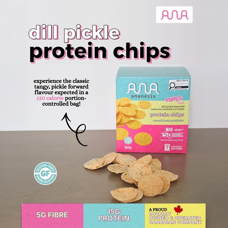 Ananesis - Dill Pickle Protein Chips | 7 x 15 g