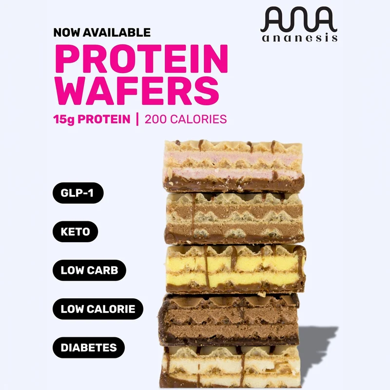 Ananesis - Protein Wafer Chocolate Flavoured | 6 x 15 g