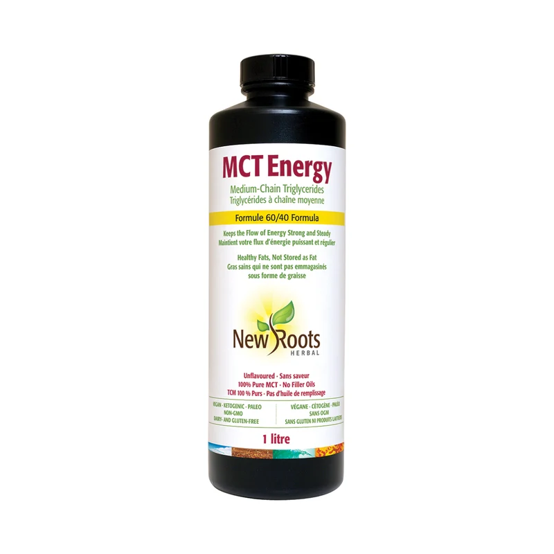 New Roots - Mct Energy MedIUm Chain Triglycerides 60/40 Formula | 1 L