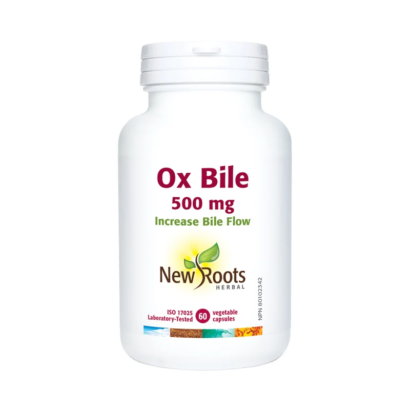 New Roots - Ox Bile 500 mg | 60 Capsules