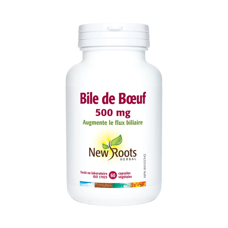New Roots - Ox Bile 500 mg | 60 Capsules