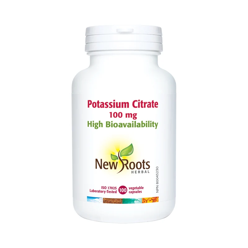 New Roots - Potassium Citrate 100 mg | 100 Capsules