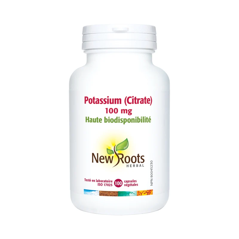 New Roots - Potassium Citrate 100 mg | 100 Capsules