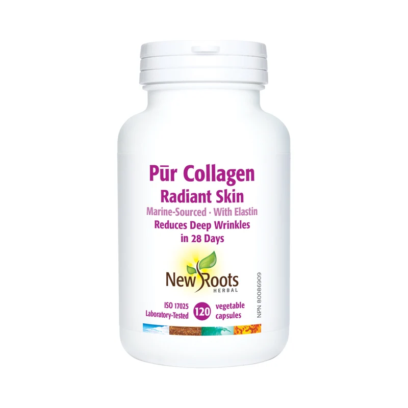 New Roots - Pūr Collagen Radiant Skin 500 mg | 120 Capsules