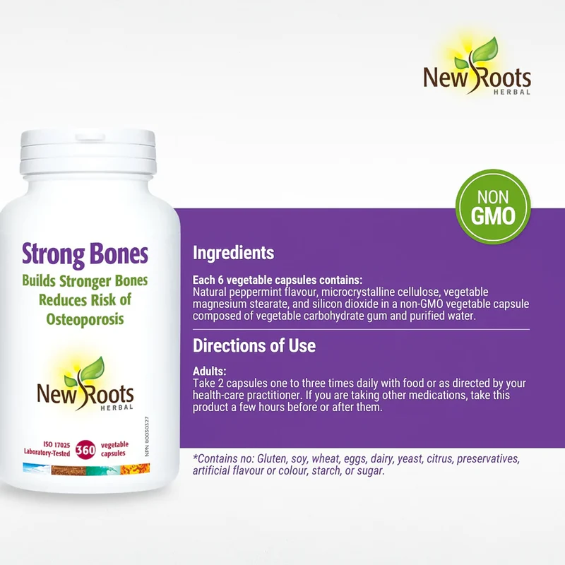 New Roots - Strong Bones | 360 Capsules