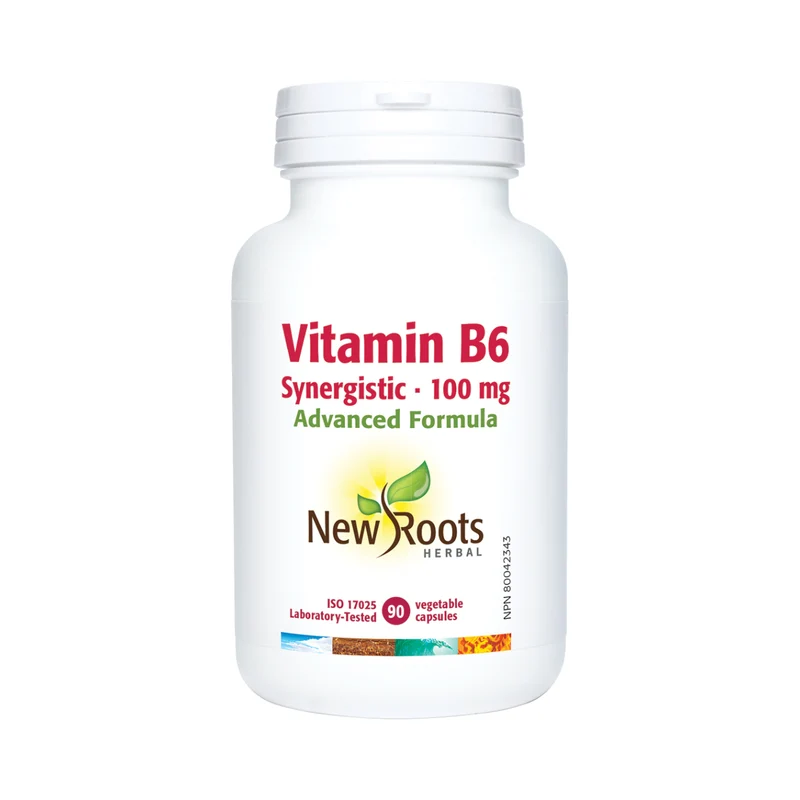 New Roots - Vitamin B6 Synergistic 100 mg | 90 Capsules