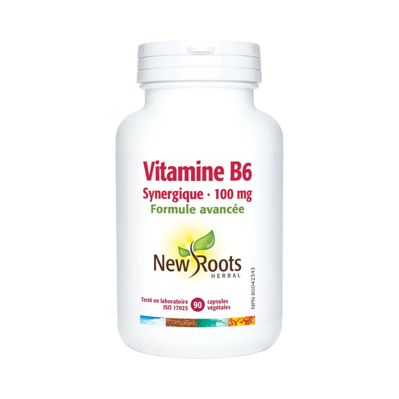New Roots - Vitamin B6 Synergistic 100 mg | 90 Capsules