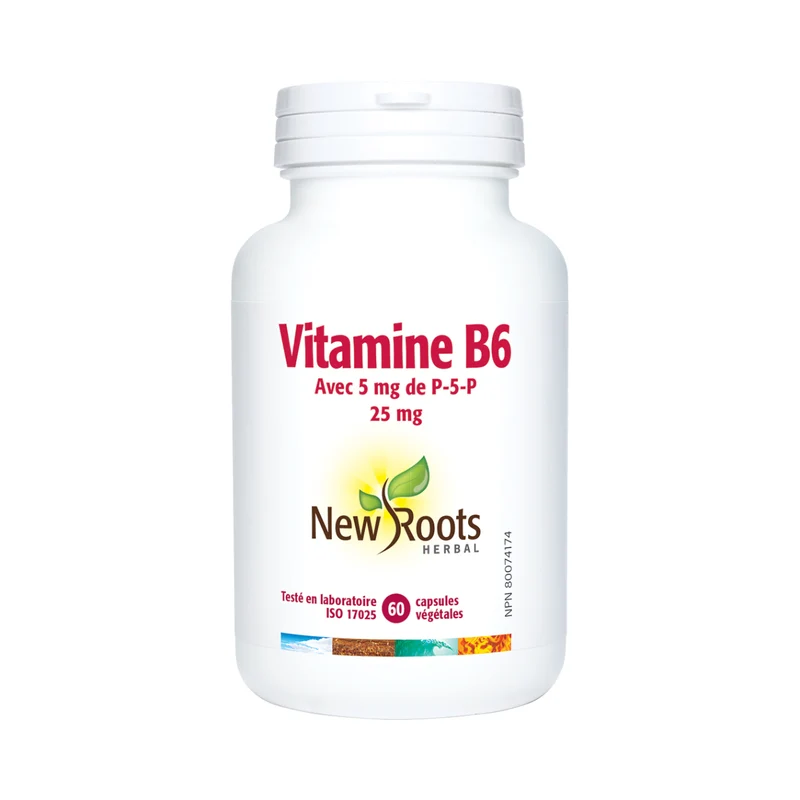 New Roots - Vitamin B6 With 5 mg Of P‑5‑P 25 mg | 60 Capsules