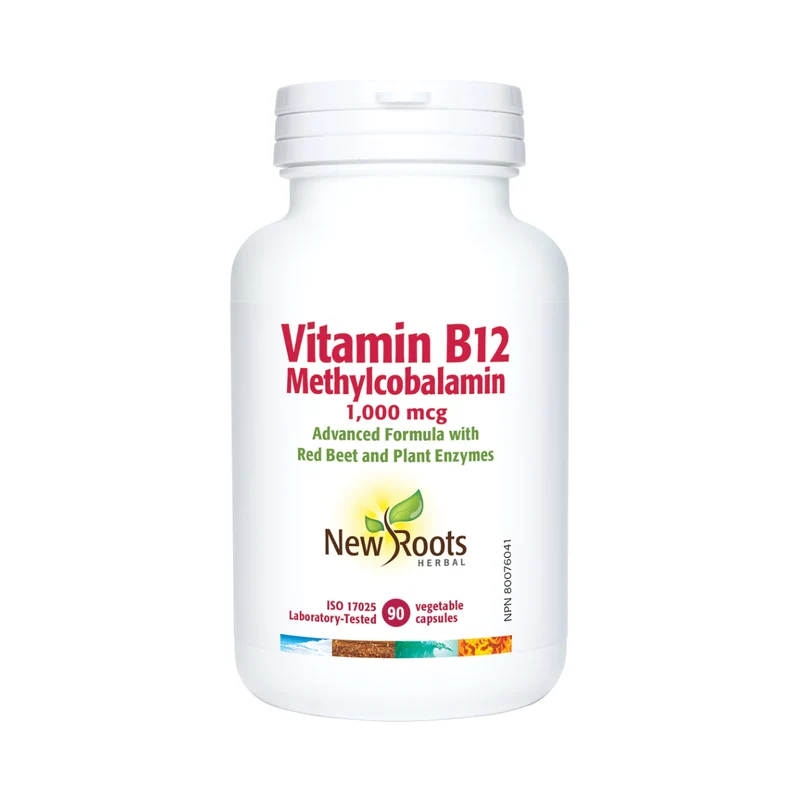 New Roots - Vitamin B12 Methylcobalamin 1,000 mcg | 90 Capsules